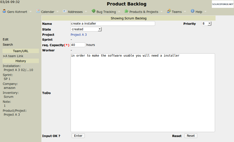 Create a "single" Product backlog item